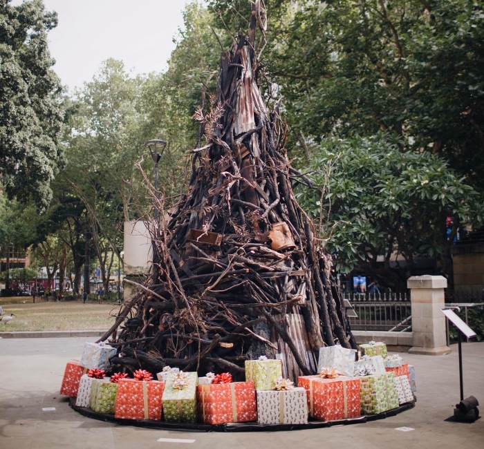 Burnt Christmas Tree In Australia