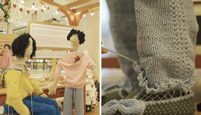 Interactive Crochet Installation For Dementia