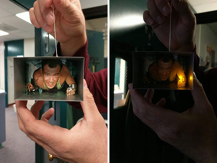 Co-Worker's "Die Hard" Ornament