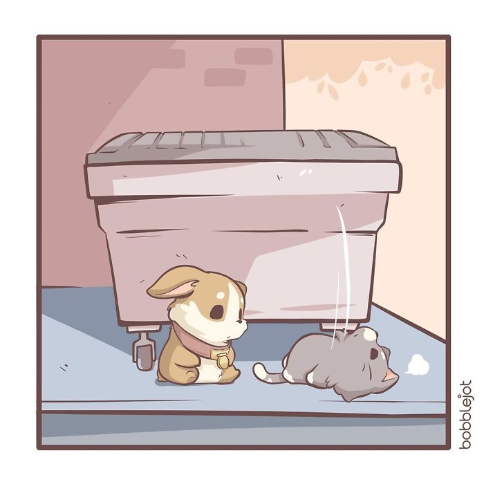 A Comic About An Unwanted Corgi And A Lonely Kitten Becoming Friends Is Warming People's Hearts A Comic About An Unwanted Corgi And A Lonely Kitten Becoming Friends Is Warming People's Hearts