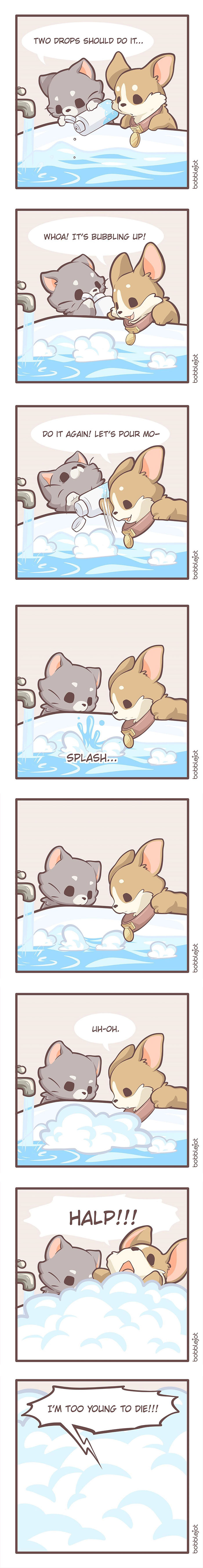 A Comic About An Unwanted Corgi And A Lonely Kitten Becoming Friends Is Warming People's Hearts