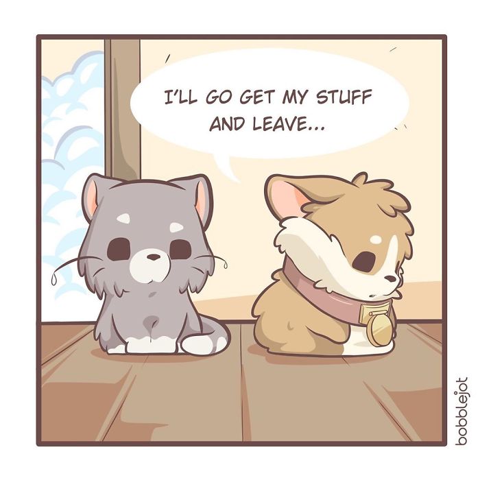 A Comic About An Unwanted Corgi And A Lonely Kitten Becoming Friends Is Warming People's Hearts A Comic About An Unwanted Corgi And A Lonely Kitten Becoming Friends Is Warming People's Hearts