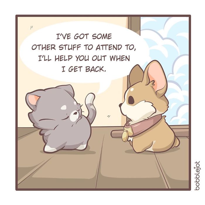 A Comic About An Unwanted Corgi And A Lonely Kitten Becoming Friends Is Warming People's Hearts A Comic About An Unwanted Corgi And A Lonely Kitten Becoming Friends Is Warming People's Hearts
