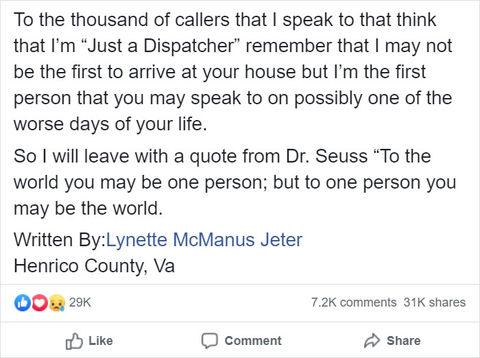 Tired Of People Underestimating The Importance Of Her Job, Dispatcher Explains How Vital It Is In A Viral Post Tired Of People Underestimating The Importance Of Her Job, Dispatcher Explains How Vital It Is In A Viral Post
