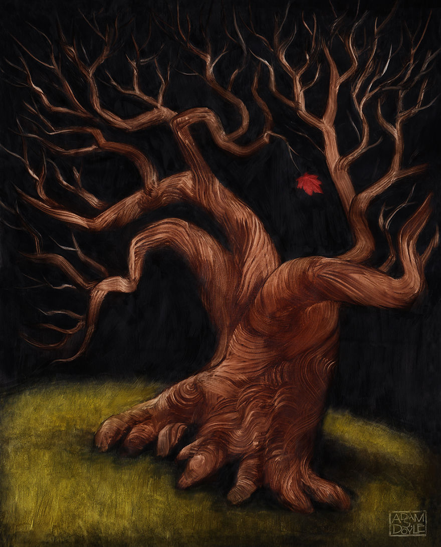 I Paint Night Fall Trees I Paint Night Fall Trees