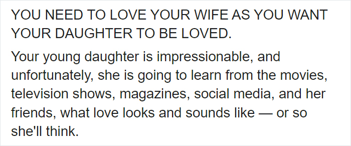 Mother Writes An Open Letter About How To Teach Daughters To Have High Standards For Men In Their Future Lives