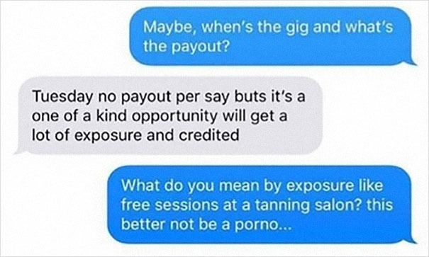 Producer Offers To ‘Pay’ With Exposure, Gets Some Unwanted Exposure Himself Producer Offers To ‘Pay’ With Exposure, Gets Some Unwanted Exposure Himself