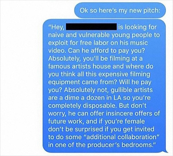 Producer Offers To ‘Pay’ With Exposure, Gets Some Unwanted Exposure Himself Producer Offers To ‘Pay’ With Exposure, Gets Some Unwanted Exposure Himself