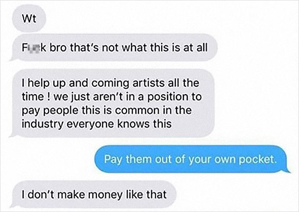 Producer Offers To ‘Pay’ With Exposure, Gets Some Unwanted Exposure Himself