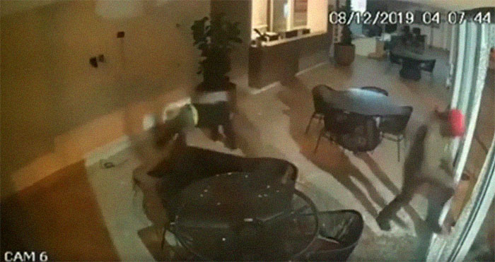 Security Camera Captures Unique Footage Of Thieves Failing So Hard It Looks Like A '90s Comedy Movie Security Camera Captures Unique Footage Of Thieves Failing So Hard It Looks Like A '90s Comedy Movie