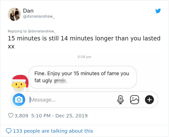 This Man’s Horrific Christmas Twitter Tale of Running Into His Ex With A Wife & Children Goes Viral This Man’s Horrific Christmas Twitter Tale of Running Into His Ex With A Wife & Children Goes Viral