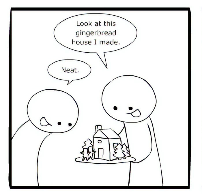 Artist Creates A Disturbing Comic Strip About Gingerbread Houses For Anyone Planning To Make Them