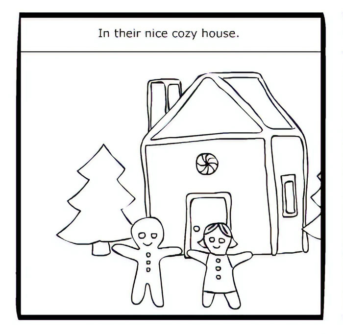 Artist Creates A Disturbing Comic Strip About Gingerbread Houses For Anyone Planning To Make Them