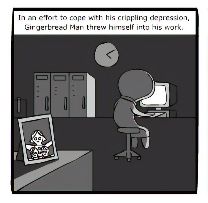 Artist Creates A Disturbing Comic Strip About Gingerbread Houses For Anyone Planning To Make Them Artist Creates A Disturbing Comic Strip About Gingerbread Houses For Anyone Planning To Make Them