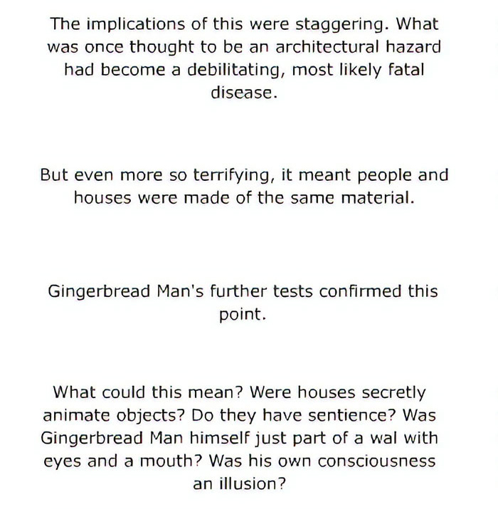 Artist Creates A Disturbing Comic Strip About Gingerbread Houses For Anyone Planning To Make Them