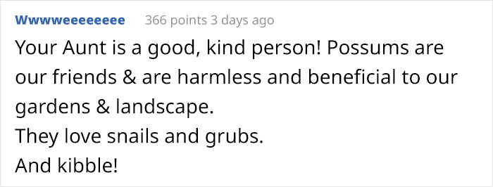 Woman Lets An Elderly Possum Stay In Her Garage, Her Nephew Posts Pic Online And It Goes Viral Woman Lets An Elderly Possum Stay In Her Garage, Her Nephew Posts Pic Online And It Goes Viral