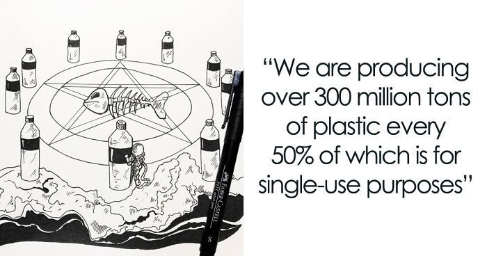 I Illustrate The Damage Caused By Plastic Pollution (31 Pics)