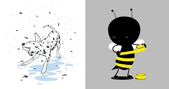 Funny And Surreal Illustrations I Created That Show The Daily Lives Of Animals And Characters (30 Pics)