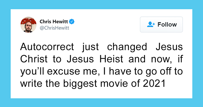 ‘Jesus Christ’ Autocorrect Fail Inspires Hilarious Film Ideas