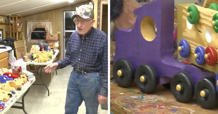 This Real-Life Santa Has Been Making Wooden Toys For Children In Need Every Christmas For 50 Years