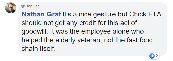 Chick-Fil-A Manager Drops His Work To Help 96 Y.O. WWII Veteran That Was In Tears About A Flat Tire Chick-Fil-A Manager Drops His Work To Help 96 Y.O. WWII Veteran That Was In Tears About A Flat Tire