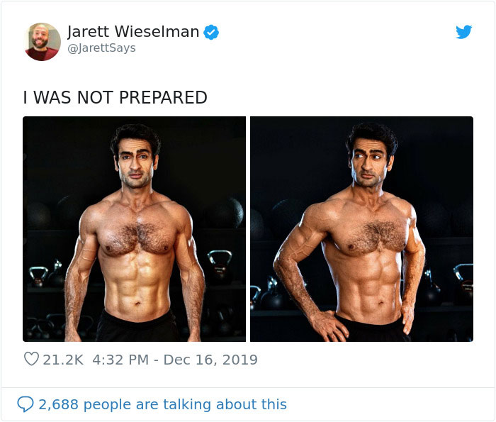 Kumail Nanjiani Explains How He Got Ripped In An Honest Caption