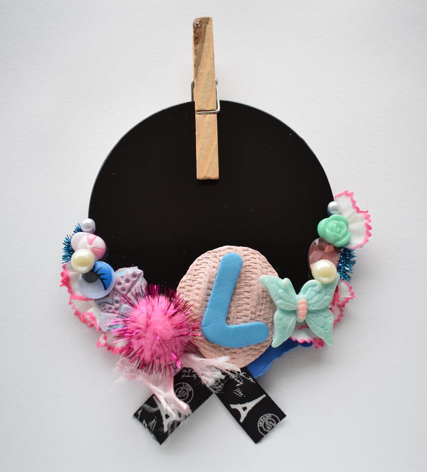 L Initial Centerpiece