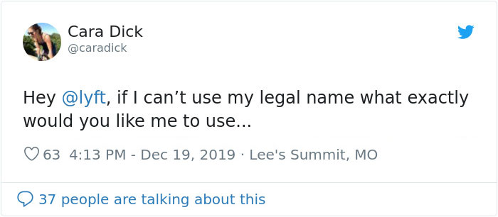 People With 'Offensive' Real Names Get Messages From Lyft Saying They Break 'Guidelines' People With 'Offensive' Real Names Get Messages From Lyft Saying They Break 'Guidelines'