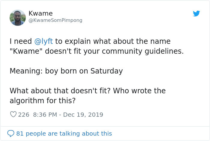 People With 'Offensive' Real Names Get Messages From Lyft Saying They Break 'Guidelines' People With 'Offensive' Real Names Get Messages From Lyft Saying They Break 'Guidelines'