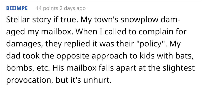 Guy Gets His Mailbox Ruined By A Snow Plow Every Snowfall, Gets Perfect Revenge Guy Gets His Mailbox Ruined By A Snow Plow Every Snowfall, Gets Perfect Revenge