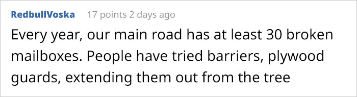 Guy Gets His Mailbox Ruined By A Snow Plow Every Snowfall, Gets Perfect Revenge Guy Gets His Mailbox Ruined By A Snow Plow Every Snowfall, Gets Perfect Revenge