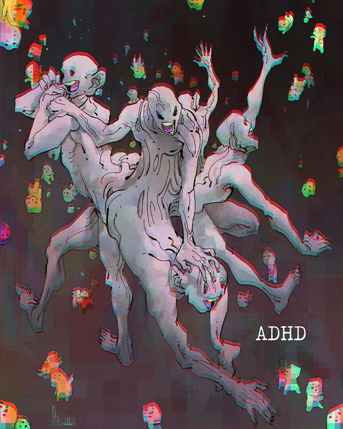 Mental-Illnesses-Monsters-Silvi-Illustrations