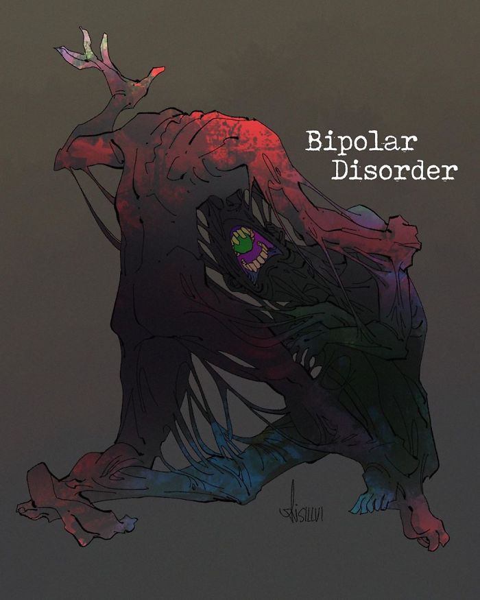 Mental-Illnesses-Monsters-Silvi-Illustrations