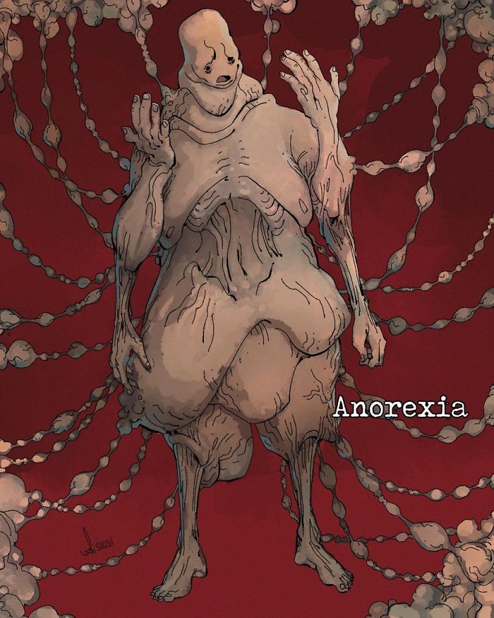 Mental-Illnesses-Monsters-Silvi-Illustrations