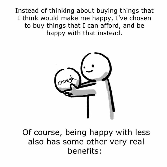 Artist Illustrates How Downsizing Can Lead To A Happier Life, And His Comic Goes Viral