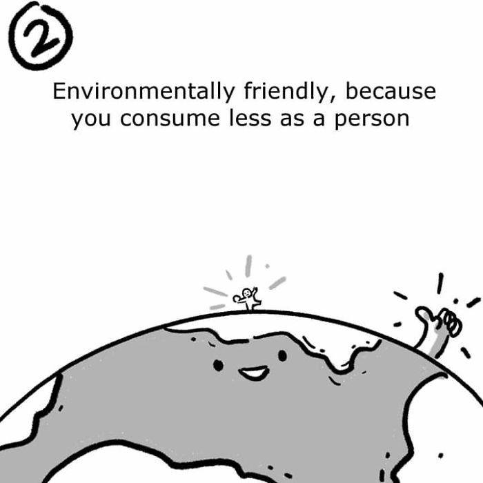 Artist Illustrates How Downsizing Can Lead To A Happier Life, And His Comic Goes Viral