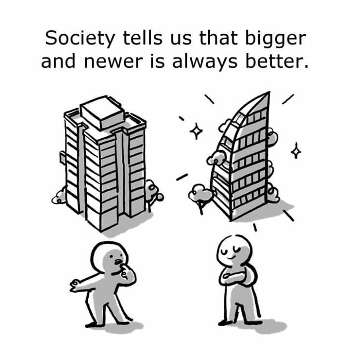 Artist Illustrates How Downsizing Can Lead To A Happier Life, And His Comic Goes Viral