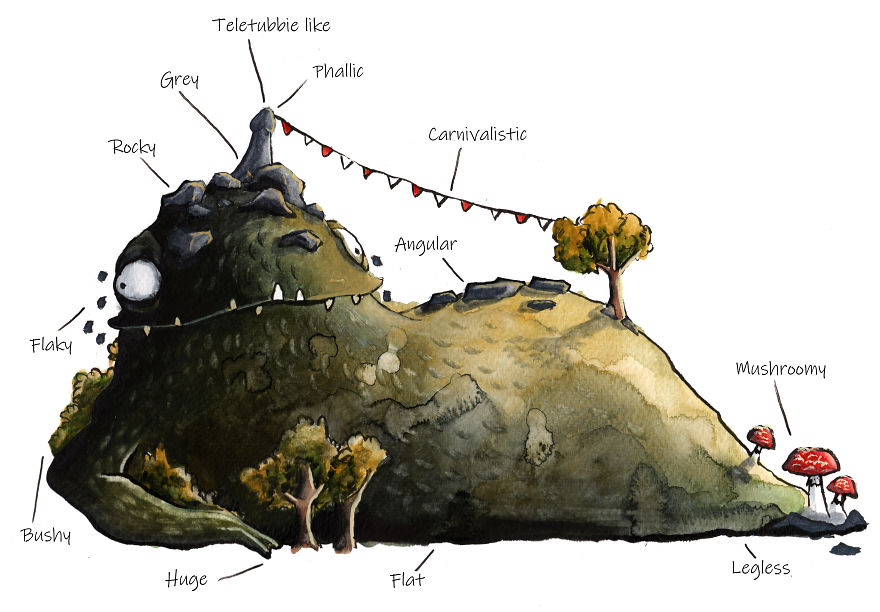 I Paint Monsters Based On Random Words