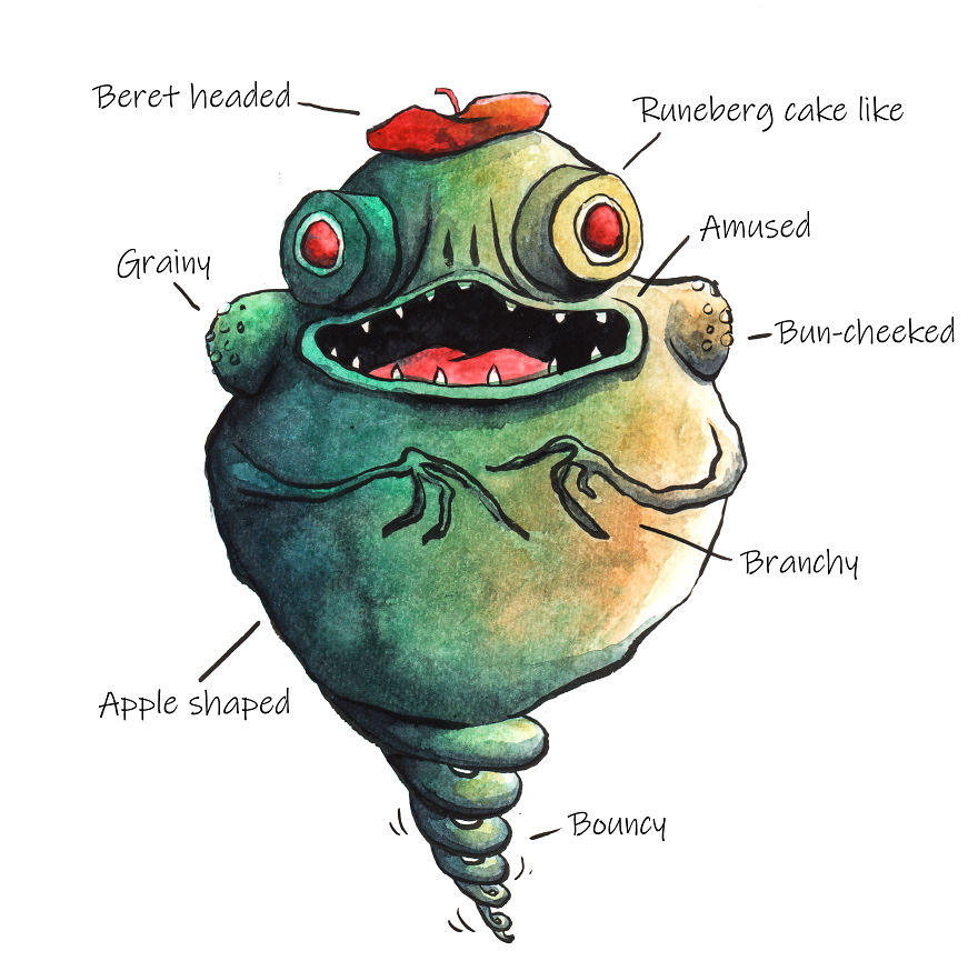 I Paint Monsters Based On Random Words