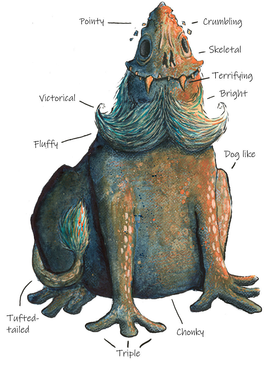 I Paint Monsters Based On Random Words