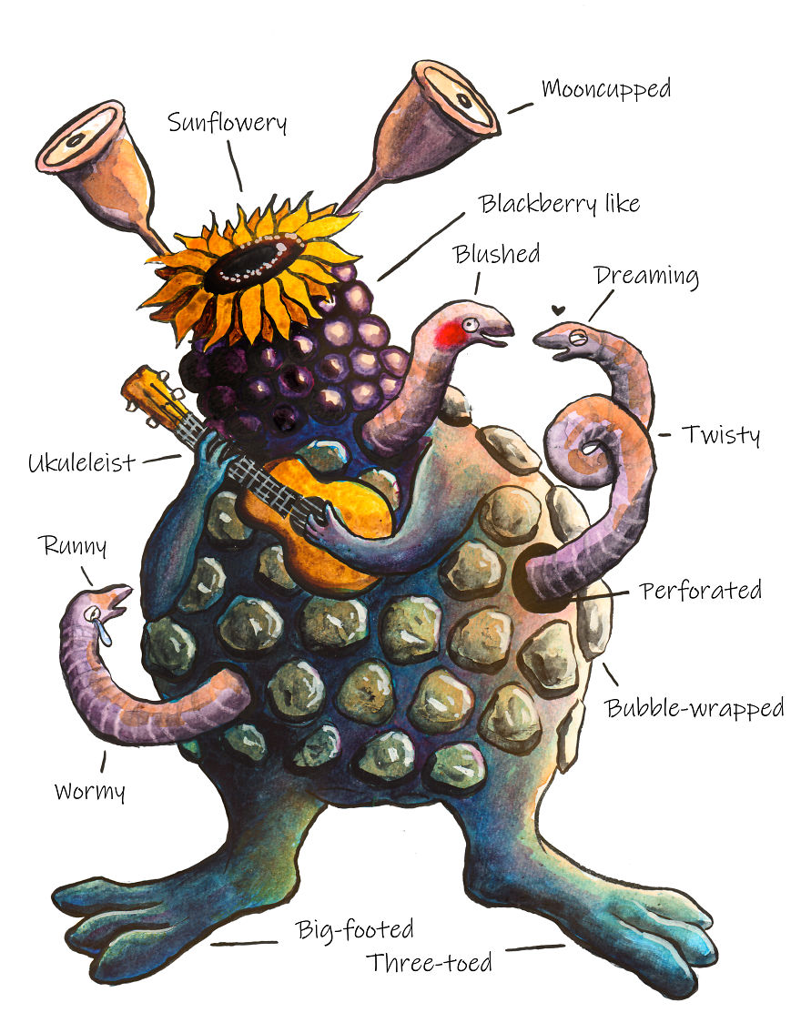 I Paint Monsters Based On Random Words