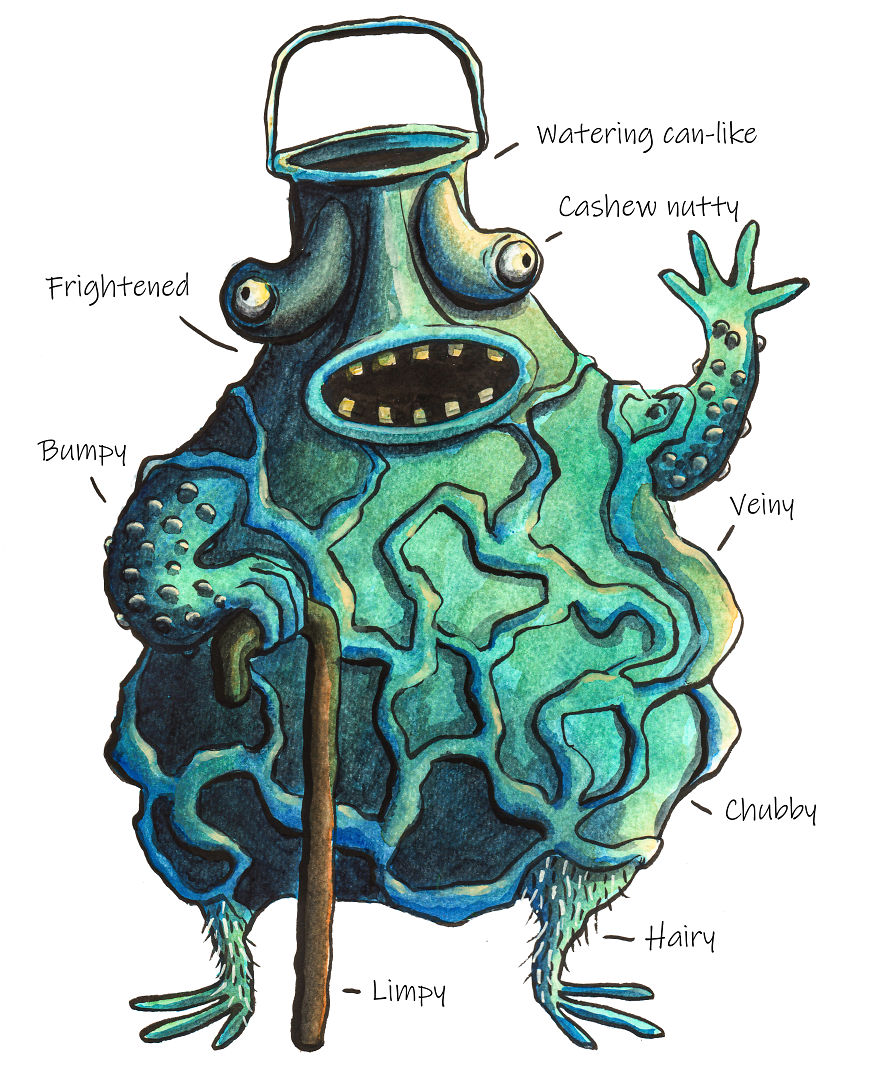 I Paint Monsters Based On Random Words