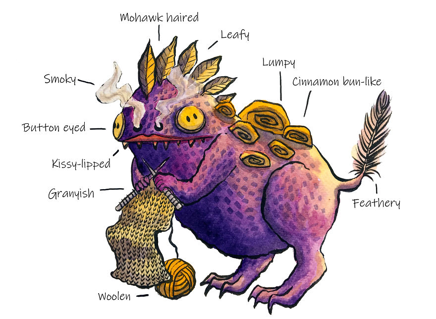 I Paint Monsters Based On Random Words