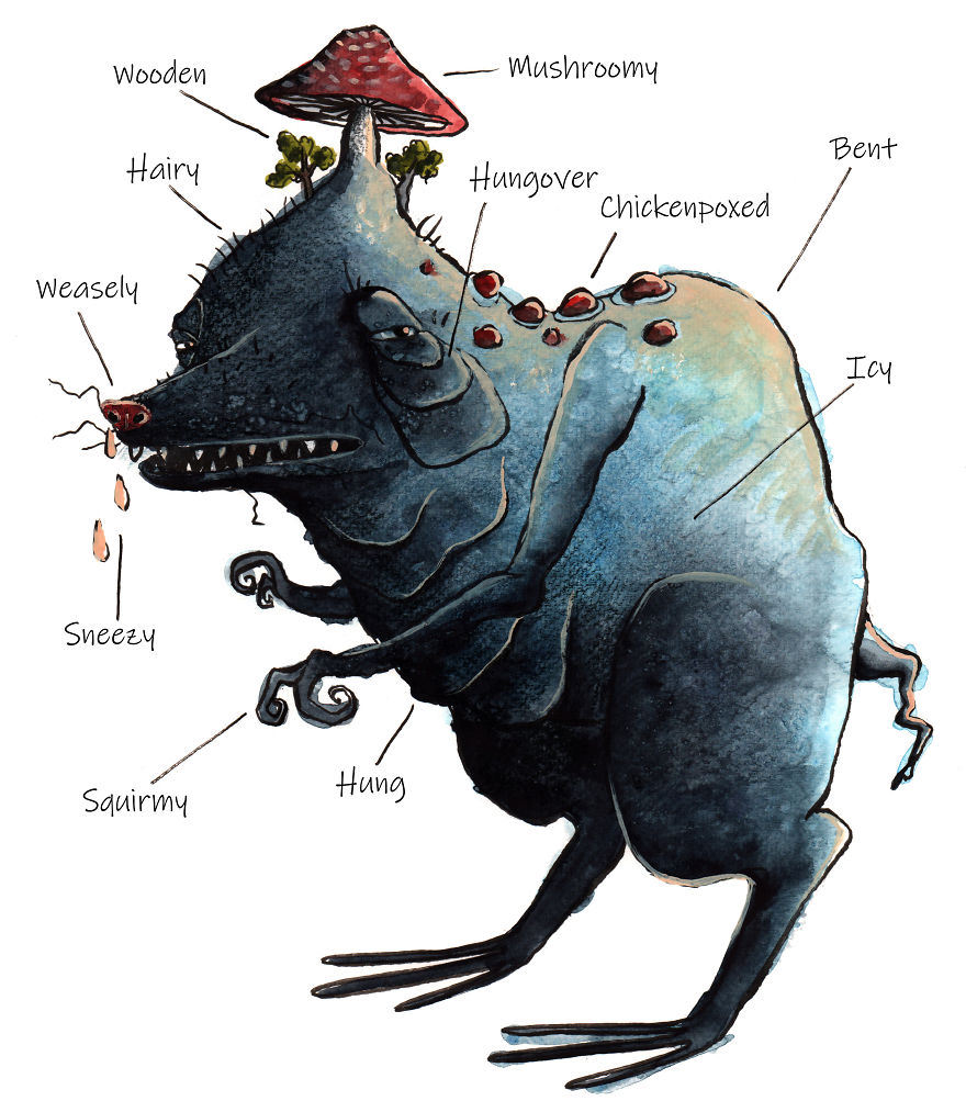 I Paint Monsters Based On Random Words