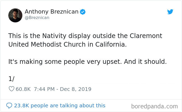 Church Sparks Heated Reactions By Putting Jesus, Mary, Joseph In Separate Cages, Separated By The Border Patrol