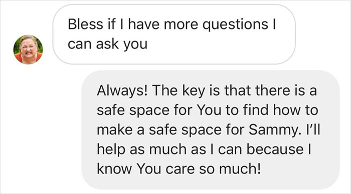 Non-Binary Person Teaches This Hateful Parent Tolerance And Their Text Exchange Goes Viral Non-Binary Person Teaches This Hateful Parent Tolerance And Their Text Exchange Goes Viral