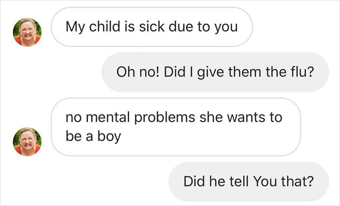 Non-Binary Person Teaches This Hateful Parent Tolerance And Their Text Exchange Goes Viral Non-Binary Person Teaches This Hateful Parent Tolerance And Their Text Exchange Goes Viral