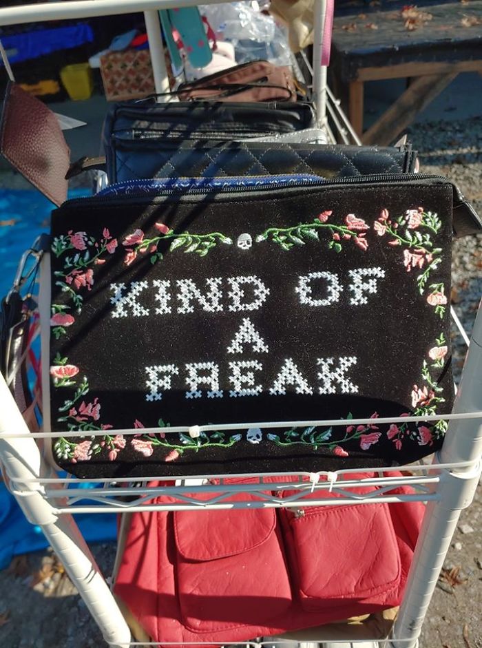 Found This Clutch Purse At The Flea Market Today... Didn't Come Home With Me, Don't Want To Attract Other Freaks Loo