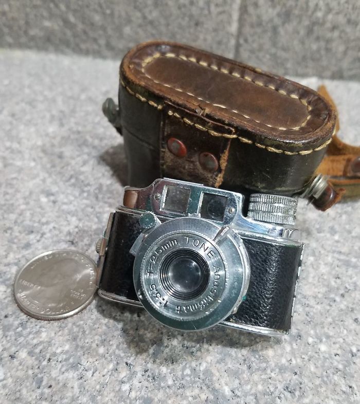 Mini Spy Camera And Case. Made In Occupied Japan. Great Find By My Husband. Now Added To My Camera Collection