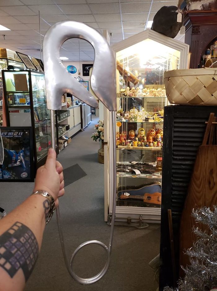 I See Your Giant Utensils And Raise You A Giant Safety Pin. Found In Winter Park, Fl